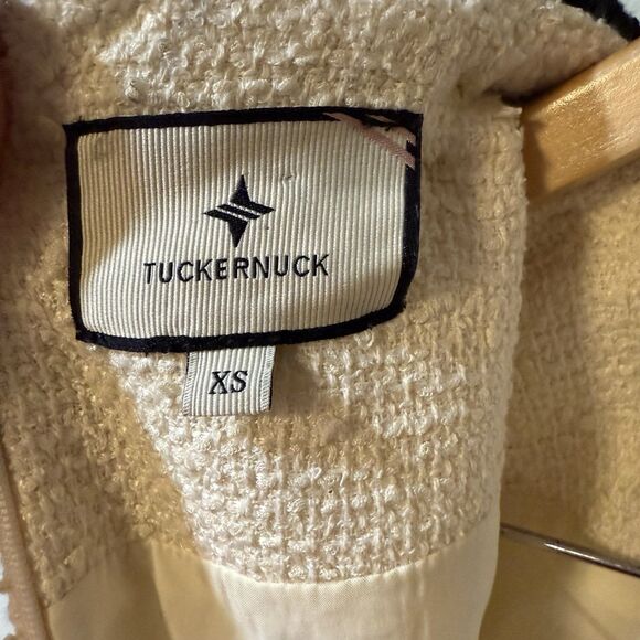 Tuckernuck Womens Cream Sheath Dress with Peter Pan Collar Size XS - Picture 7 of 11